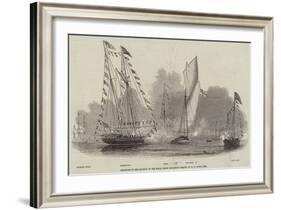 Reception of Her Majesty by the Royal Yacht Squadron-Nicholas Matthews Condy-Framed Giclee Print