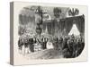 Reception of Hm the King of Sardinia on the Railway Station in Lyon, November 23, 1855. France.-null-Stretched Canvas