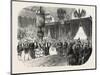 Reception of Hm the King of Sardinia on the Railway Station in Lyon, November 23, 1855. France.-null-Mounted Giclee Print