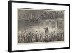 Reception of Hungarian Exiles in Philadelphia-null-Framed Giclee Print