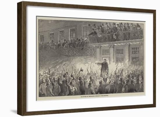 Reception of Hungarian Exiles in Philadelphia-null-Framed Giclee Print