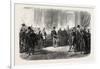 Reception of Hungarian Nobles by the Emperor of Austria at Budapest, Hungary-null-Framed Giclee Print