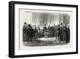 Reception of Hungarian Nobles by the Emperor of Austria at Budapest, Hungary-null-Framed Giclee Print