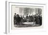 Reception of Hungarian Nobles by the Emperor of Austria at Budapest, Hungary-null-Framed Giclee Print