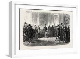 Reception of Hungarian Nobles by the Emperor of Austria at Budapest, Hungary-null-Framed Giclee Print