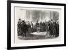 Reception of Hungarian Nobles by the Emperor of Austria at Budapest, Hungary-null-Framed Premium Giclee Print