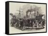 Reception of Kossuth, on Board the Madrid Steamer, at Southampton-null-Framed Stretched Canvas