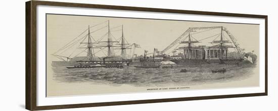 Reception of Lord Gough at Calcutta-null-Framed Giclee Print