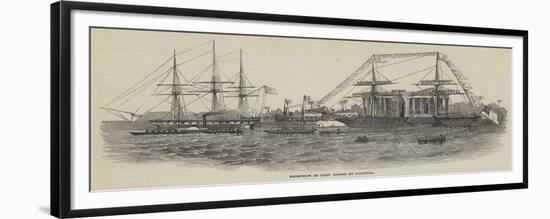 Reception of Lord Gough at Calcutta-null-Framed Giclee Print