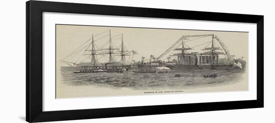 Reception of Lord Gough at Calcutta-null-Framed Giclee Print