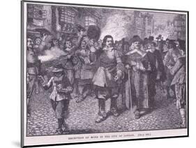 Reception of Monk in the City of London Ad 1659-Walter Stanley Paget-Mounted Giclee Print