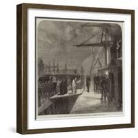 Reception of Mr Peabody's Remains on Board the Monarch, at Portsmouth-null-Framed Giclee Print