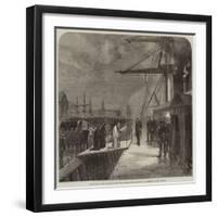 Reception of Mr Peabody's Remains on Board the Monarch, at Portsmouth-null-Framed Giclee Print