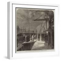 Reception of Mr Peabody's Remains on Board the Monarch, at Portsmouth-null-Framed Giclee Print