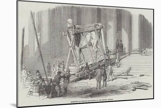 Reception of Nineveh Sculptures at the British Museum-null-Mounted Giclee Print