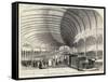 Reception of Queen Victoria at the Central Railway Station Newcastle-Upon-Tyne-null-Framed Stretched Canvas