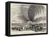 Reception of Queen Victoria at the Central Railway Station Newcastle-Upon-Tyne-null-Framed Stretched Canvas