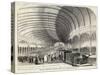 Reception of Queen Victoria at the Central Railway Station Newcastle-Upon-Tyne-null-Stretched Canvas