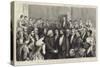 Reception of the Abbe Liszt at the Grosvenor Gallery-null-Stretched Canvas