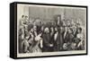 Reception of the Abbe Liszt at the Grosvenor Gallery-null-Framed Stretched Canvas