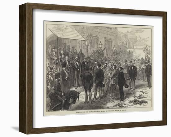 Reception of the Elcho Challenge Shield by the Lord Mayor of Dublin-null-Framed Giclee Print