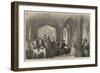 Reception of the Emperor and Empress of the French, at the Grand Entrance, Windsor Castle-null-Framed Giclee Print