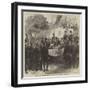 Reception of the Emperor and Empress of the French by the Municipality of Orleans-null-Framed Giclee Print