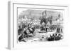 Reception of the Emperor of France on the Quay at Algiers, 1865-null-Framed Giclee Print