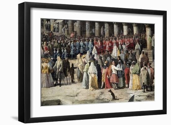 Reception of the French Ambassador in Venice, 1726-1727-Canaletto-Framed Giclee Print