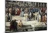 Reception of the French Ambassador in Venice, 1726-1727-Canaletto-Mounted Giclee Print