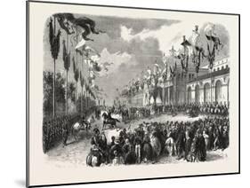 Reception of the Grand Duke Constantine at Marseilles, Marseille, France, 1857-null-Mounted Giclee Print