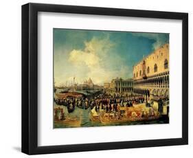 Reception of the Imperial Ambassador at the Doge's Palace, 1729-Canaletto-Framed Giclee Print