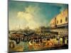 Reception of the Imperial Ambassador at the Doge's Palace, 1729-Canaletto-Mounted Giclee Print