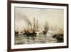 Reception of the Isere in New York Bay, June 20, 1885, 1885-Edward Percy Moran-Framed Giclee Print