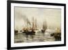 Reception of the Isere in New York Bay, June 20, 1885, 1885-Edward Percy Moran-Framed Giclee Print