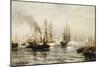 Reception of the Isere in New York Bay, June 20, 1885, 1885-Edward Percy Moran-Mounted Giclee Print
