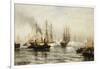 Reception of the Isere in New York Bay, June 20, 1885-Edward Percy Moran-Framed Giclee Print