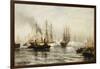 Reception of the Isere in New York Bay, June 20, 1885-Edward Percy Moran-Framed Giclee Print