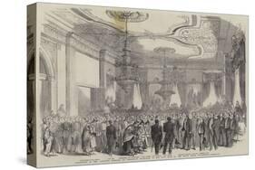 Reception of the Japanese Embassy by President Buchanan in the East Room of the White House-null-Stretched Canvas