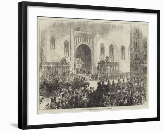 Reception of the New King of Spain at the Cathedral, Barcelona-Charles Robinson-Framed Giclee Print