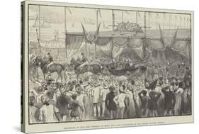 Reception of the New Viceroy of India and Lady Lansdowne at the Apollo Bunder, Bombay-null-Stretched Canvas