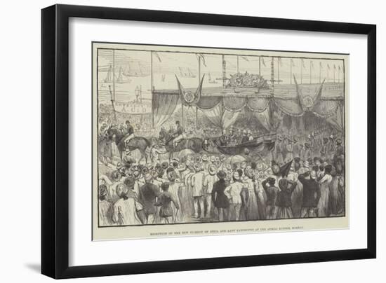 Reception of the New Viceroy of India and Lady Lansdowne at the Apollo Bunder, Bombay-null-Framed Giclee Print