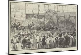 Reception of the New Viceroy of India and Lady Lansdowne at the Apollo Bunder, Bombay-null-Mounted Giclee Print