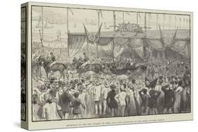Reception of the New Viceroy of India and Lady Lansdowne at the Apollo Bunder, Bombay-null-Stretched Canvas