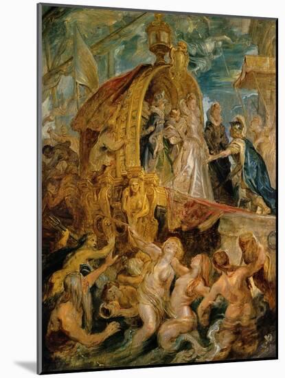 Reception of the Newly Married Mari De'Medici in the Harbour of Marseille-Peter Paul Rubens-Mounted Giclee Print