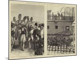 Reception of the Prince of Wales at Portsmouth-null-Mounted Giclee Print