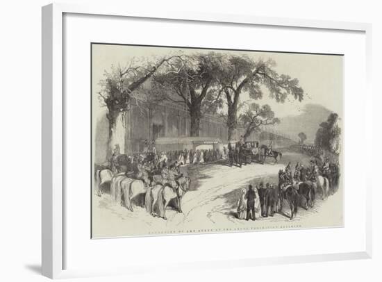 Reception of the Queen at Great Exhibition Building-null-Framed Giclee Print