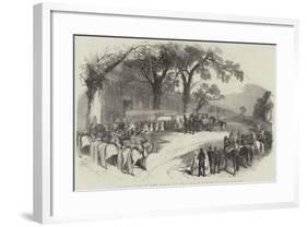 Reception of the Queen at Great Exhibition Building-null-Framed Giclee Print