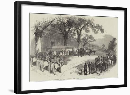 Reception of the Queen at Great Exhibition Building-null-Framed Giclee Print