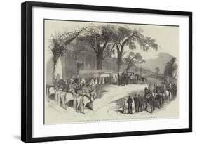 Reception of the Queen at Great Exhibition Building-null-Framed Giclee Print